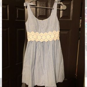 Lilly Pulitzer TESSA DRESS Blue White Striped